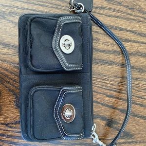 100% Authentic Coach Black Wrislet